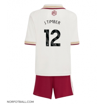 Billige Fotballdrakt Arsenal Jurrien Timber #12 Replika Tredjedraktsett Barn 2025-26 Kortermet (med bukser)